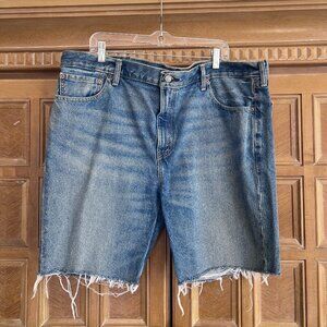 Levis Men's 511 Cut Off Shorts 42x9 Stone Lightwash